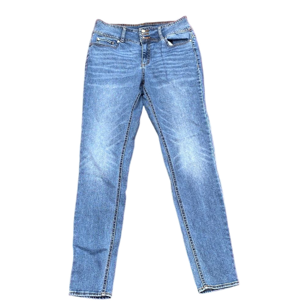 Paisley Sky Blue Wash Mid Rise Skinny Stretch Jeans SIZE 10 Denim Pants